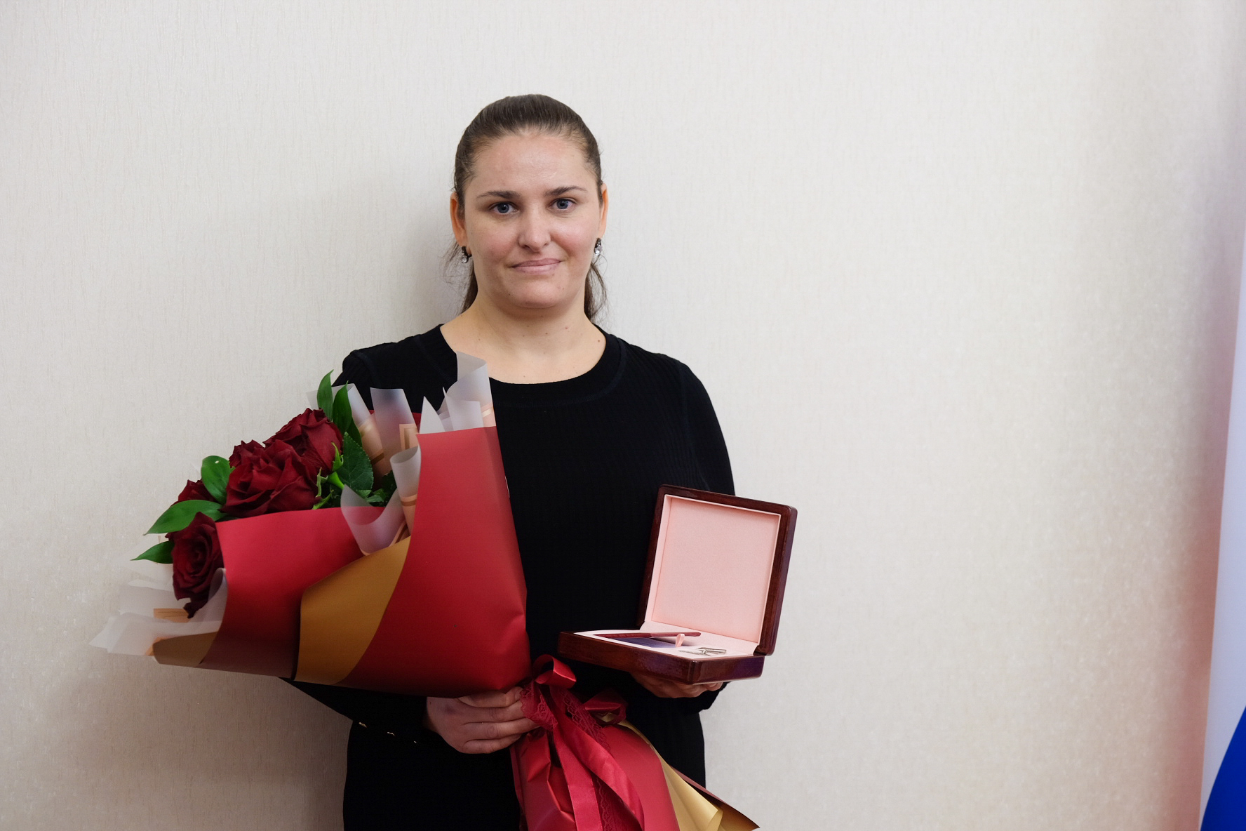 Анжела Шомахова из с.п.Нартан награждена медалью "Материнская слава"